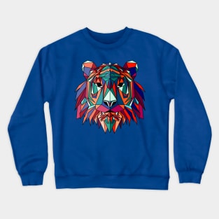 geometric wolf head Crewneck Sweatshirt